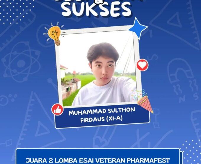 Veteran Pharmafest: Muhammad Sulthon Firdaus Buktikan Siswa SMA Mampu Bersaing di Ajang Nasional