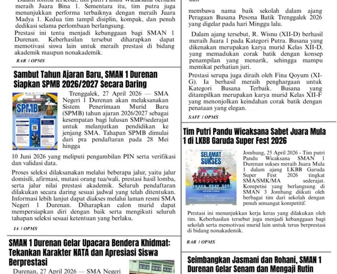 Berita Mingguan Edisi 54 (Senin, 4 Mei 2026)