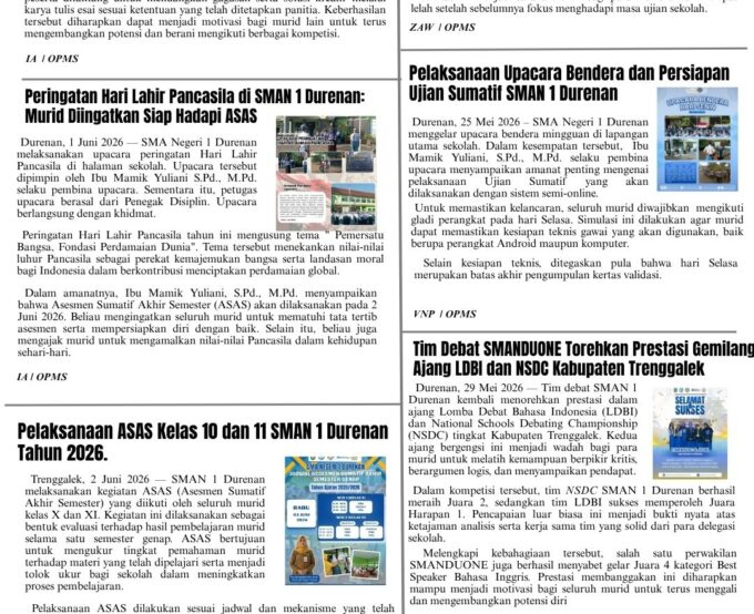 Berita Mingguan Edisi 58 (Senin, 15 Juni 2026)