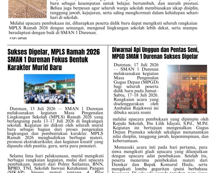 Berita Mingguan Edisi 61 (Senin, 19 Juli 2026)