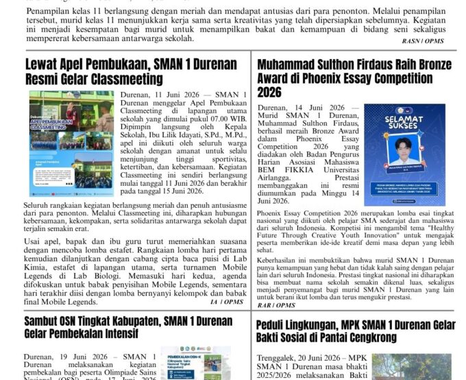 Berita Mingguan Edisi 59 (Senin, 22 Juni 2026)