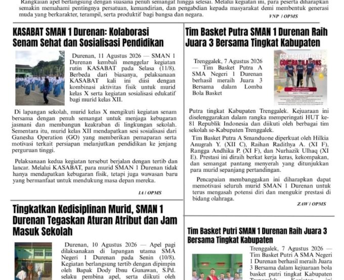Berita Mingguan Edisi 65 (Senin, 17 Agustus 2026)
