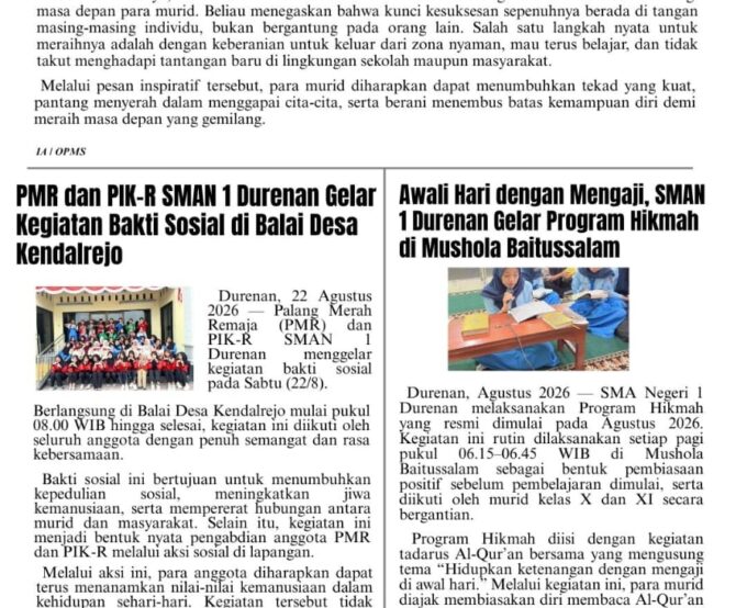Berita Mingguan Edisi 67 (Senin, 31 Agustus 2026)